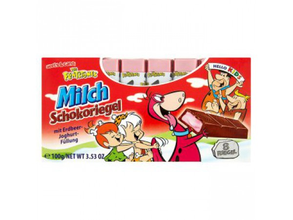 The Flintstones палочки из молочного шоколада с клубнично-йогуртовой начинкой 100 г
